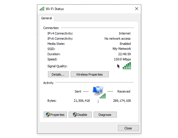 How to Check WiFi Signal Using Control Panel Step 4